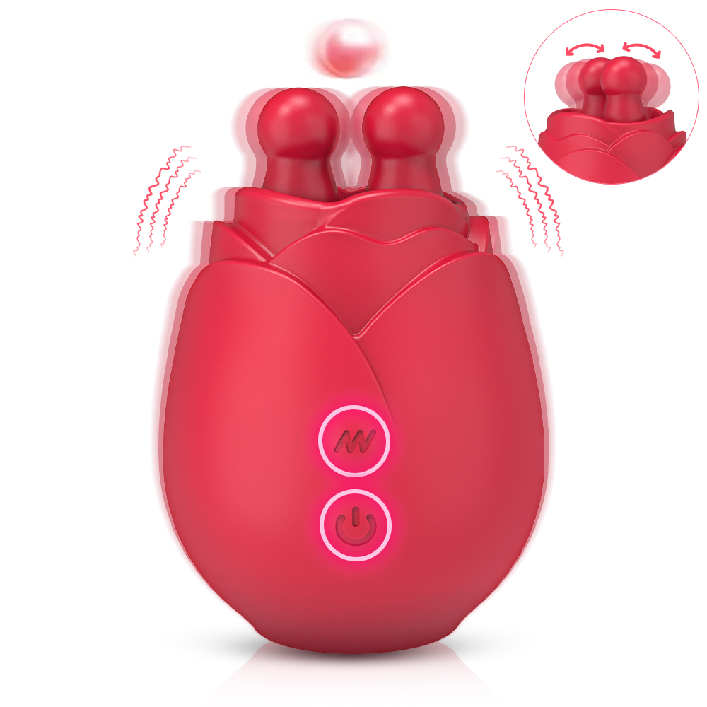 Sophia Double Tongue-licking Rose Vibrator
