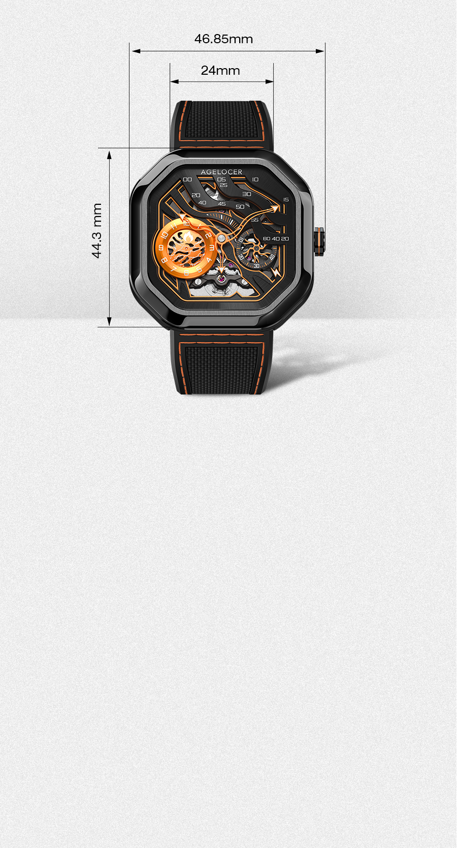 Full transparent sapphire flying tourbillon（Mobile 4）