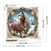 Diamond Painting-DIY Crystal Rhinestone Xmas Horse(40*40CM）