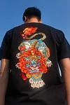 100% Cotton Round Neck Wealth God Brave Troops Embroidery Short Sleeve T-shirt