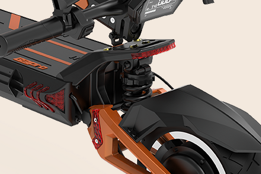 Powerful dual hydraulic disc brakes for strong stopping power