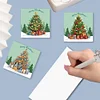 8Pcs Diamond Painting Christmas Tree Greeting Cards Christmas Cards