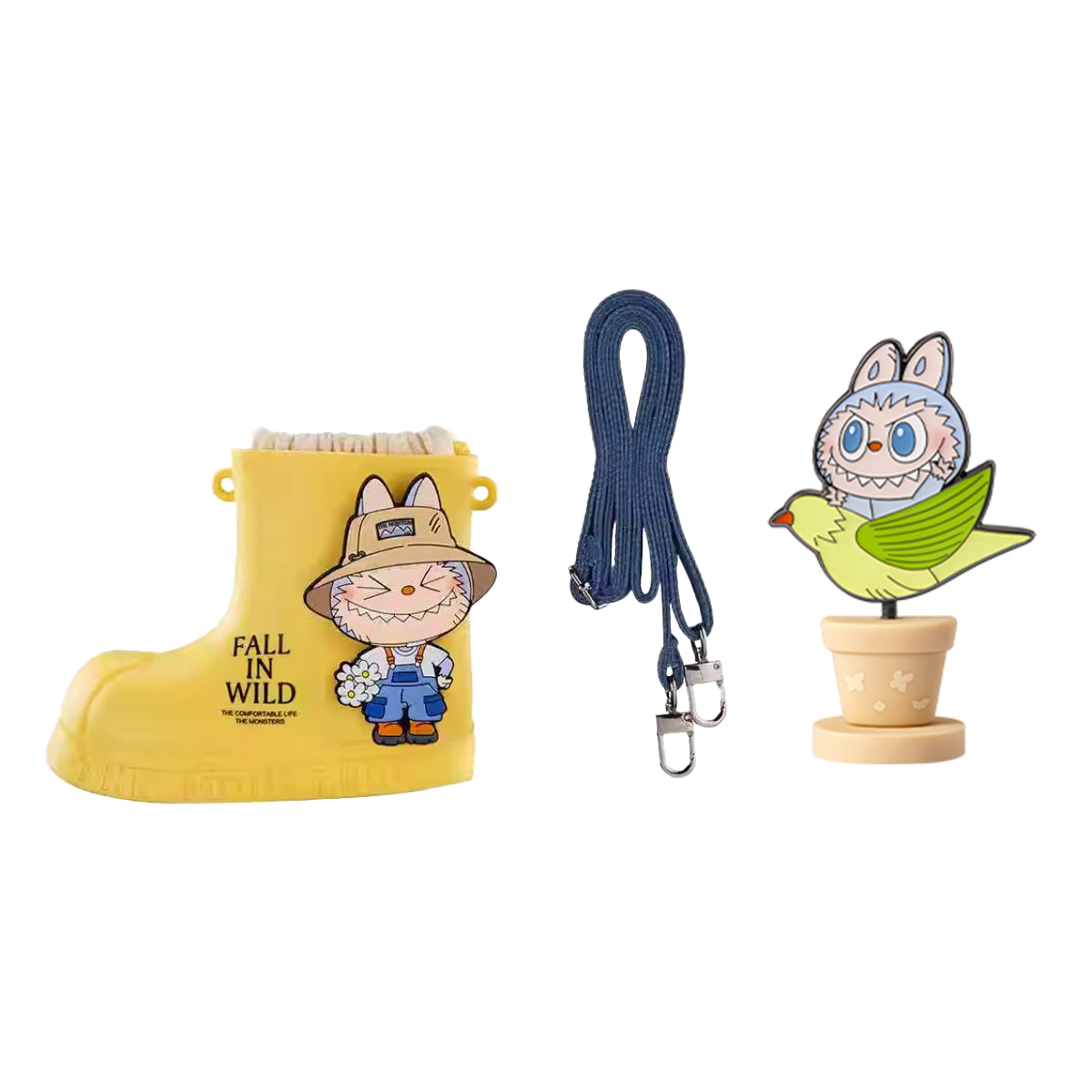 POP MART THE MONSTERS Spring Wild At Home Collection Random 1 Badge+Rain Boots Bag Trend Based Products