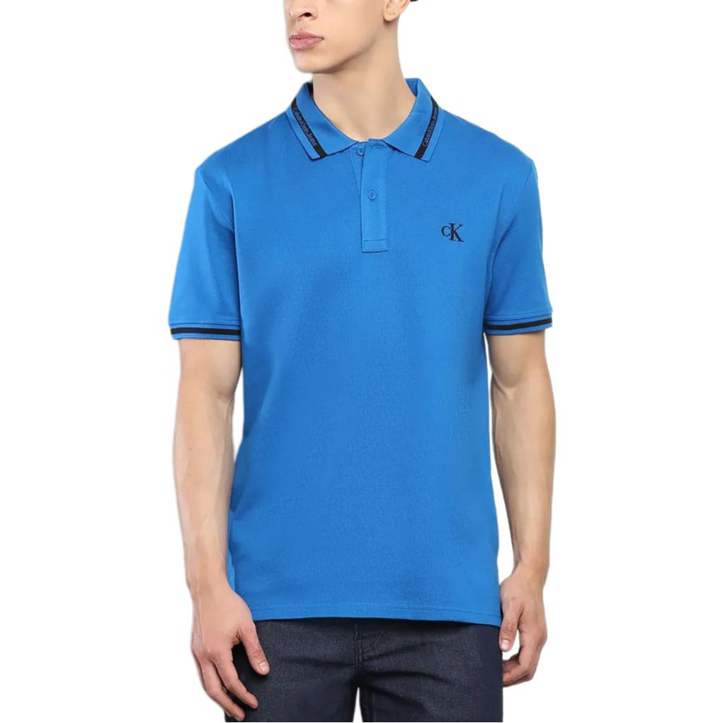 Calvin Klein Polo Shirts Men Blue