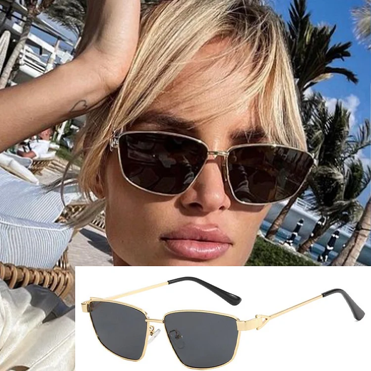 Polygon Metal Sunglasses Vintage Frame For Women Sunglasses Men Luxury Brand Design Sun Glasses Women Mirror Gafas De Sol Uv400