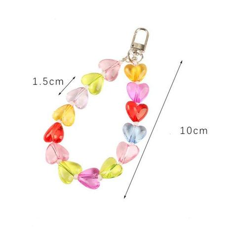 Acrylic Heart-shaped Keychain