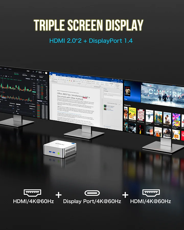 GMKtec NucBox M3 Mini PC Intel® 12th Core™ i5 12450H