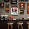 Warning No Stupid People Beyond This Point - Vintage Metal Signs(8*12Inch/12*16Inch) - Warning