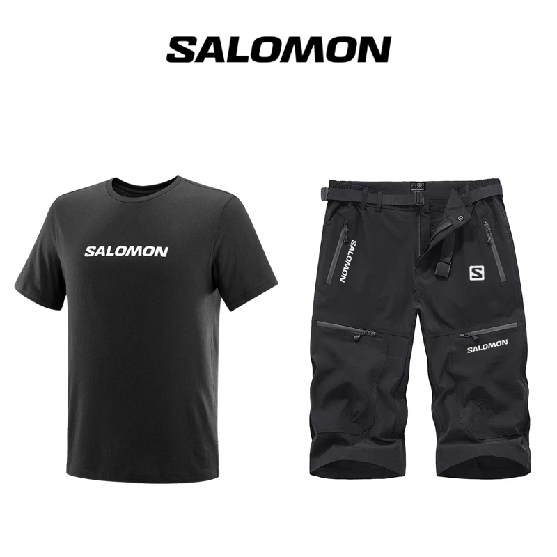👕 Salomon® High Performance T-shirt + Quick-Drying Outdoor Shorts