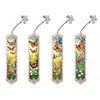 4Pcs Diamond Painting Flower Bookmark Making Kit for Book Lovers