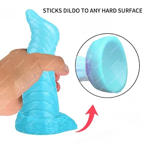 Tentacle Shaped Penis Soft Silicone Dildo For Women S Shape Blue