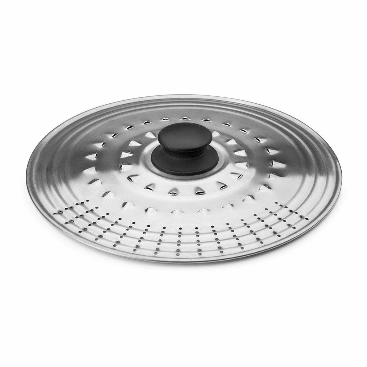 Frying Pan Lid Ibili 714223 &Oslash; 22 cm Silver Metal Stainless steel