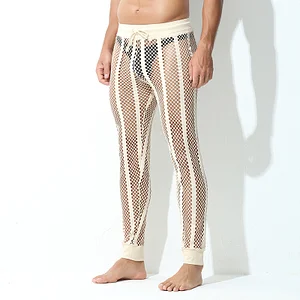 Men's Trousers Breathable Tethered Pajama Pants