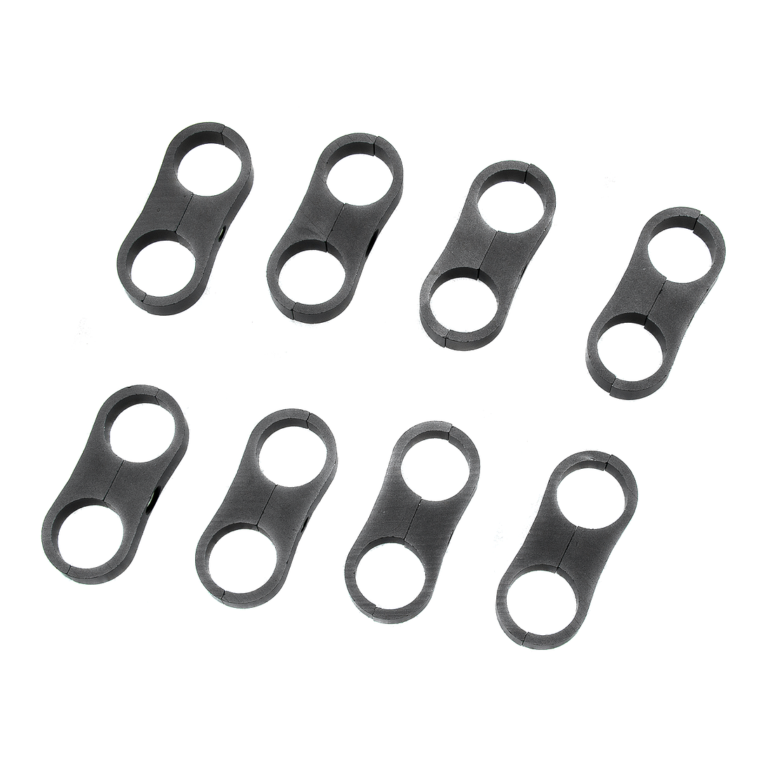 Alloyworks 8Pcs 12AN Hose Separator Clamp Fitting Connector Oil Fuel Hose Line
