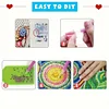 6Pcs Diamond Painting Bear Greeting Cards Congratulations Cards & Gifts