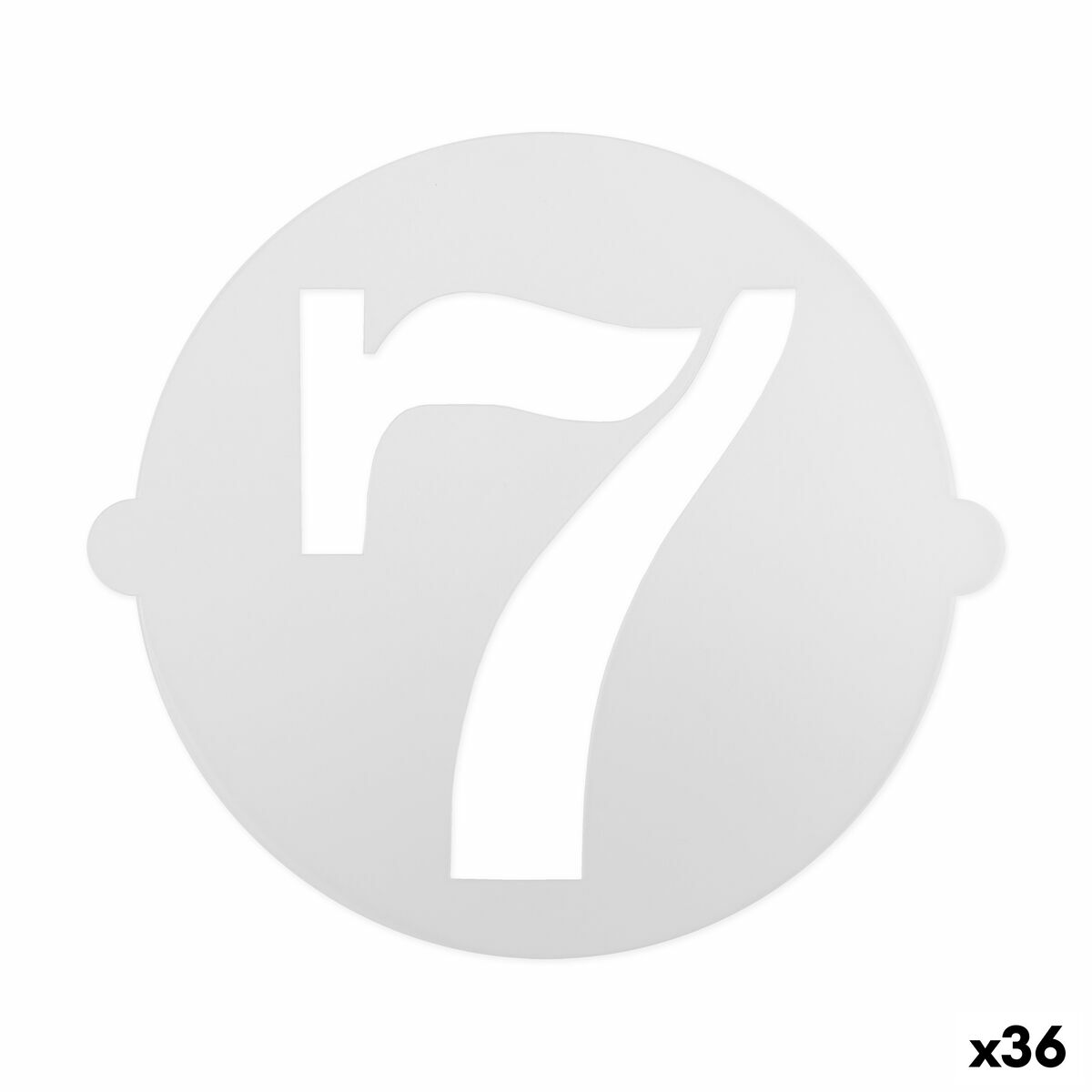 Cake stencil Algon Number 7 36 Units