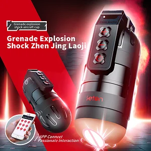 Grenade 6 Vibrating Male Masturbation Cup With App Control