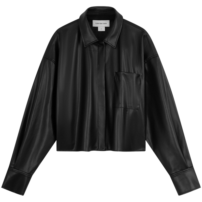 Calvin Klein Cropped Coats Women's BEH-Space Black