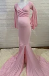 Maternity Photo Shoot Pregnant Split Long Maxi Pregnancy Dress