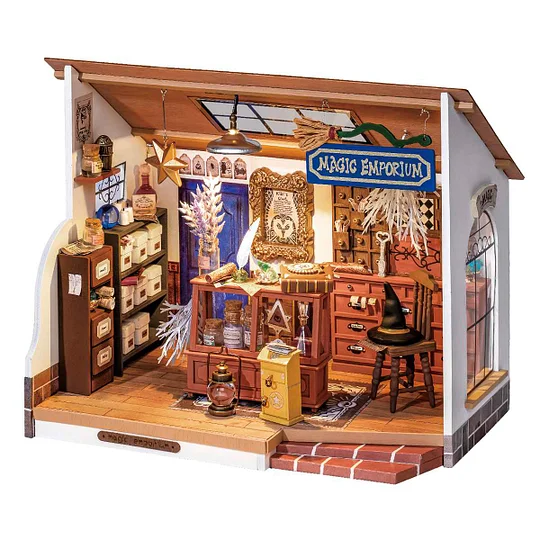 Rolife Kiki's Magic Emporium DIY Miniature House Kit DG155 | Robotime Canada