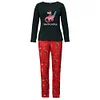 Family Parent-child Autumn Dinosaur Print Christmas Pajamas