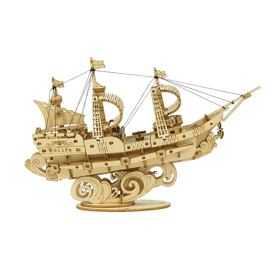 Rolife Sailling Ship Model 3D Wooden Puzzle TG305 | Robotime Online