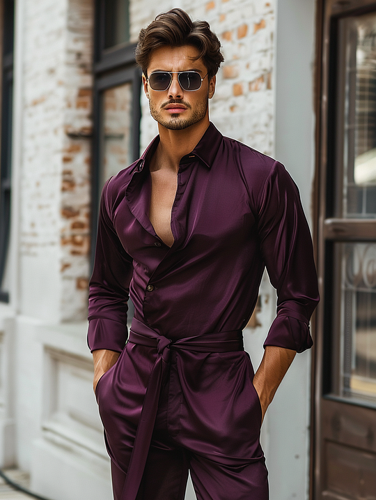 Silk mens jumpsuit online