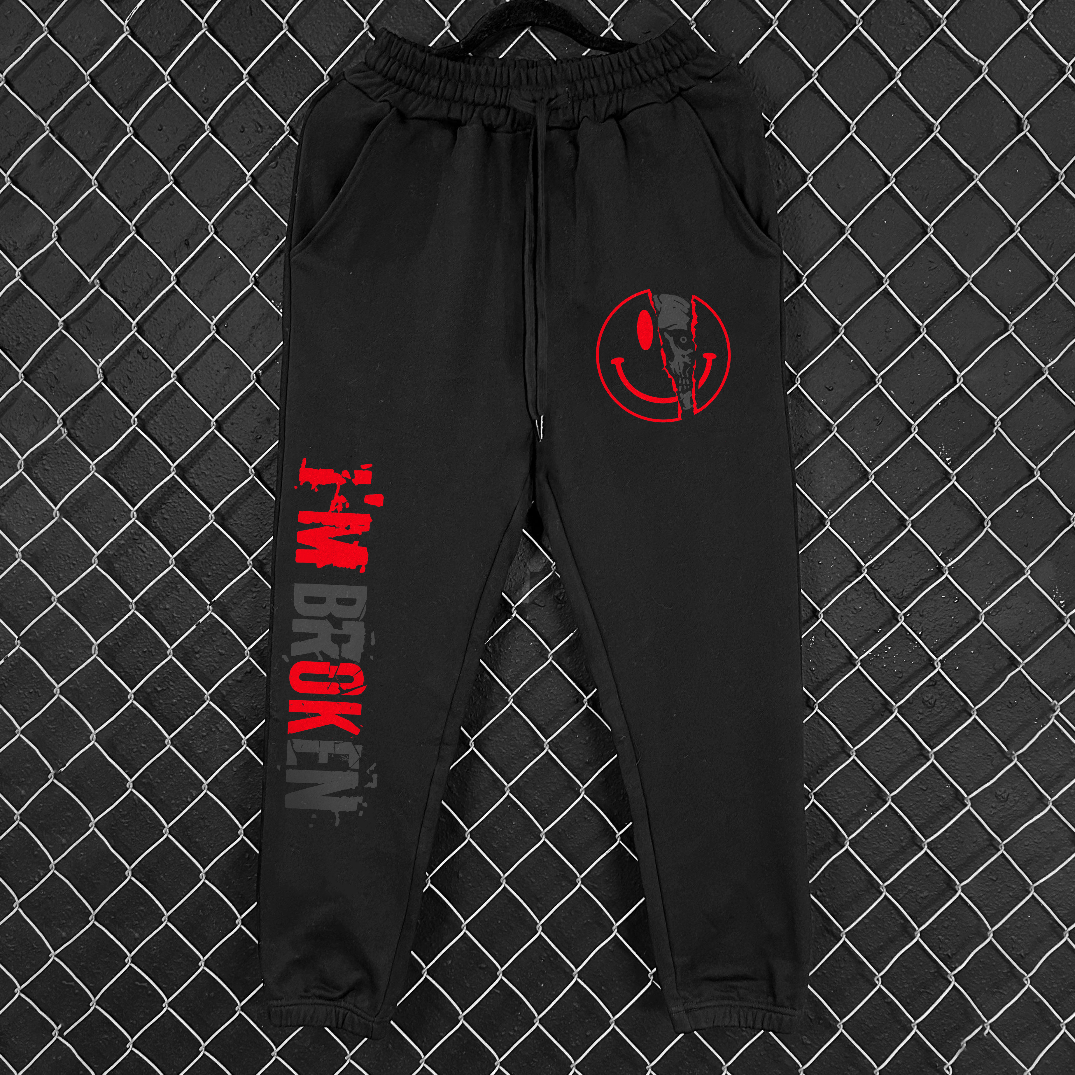 I'm Broken Print Sweatpants - Livereid