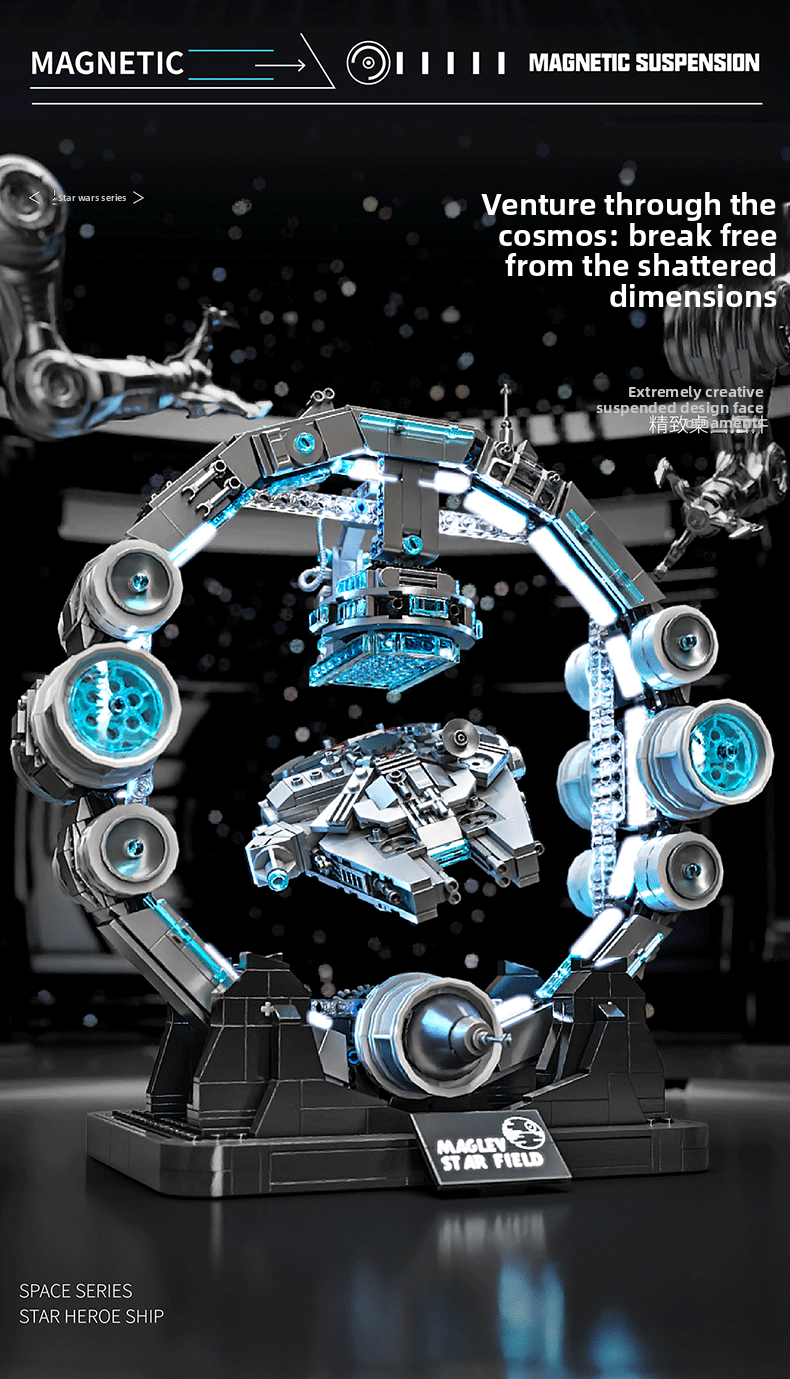 Star Wars levitation toy | Assembly toy | 1195 building blocks | Full of creativity and endless fun