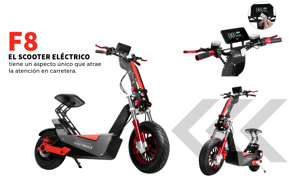 Scooter Eléctrico para Adultos, Nuevo Desbloqueo NFC, Motor de 4000W de Potencia Máxima, Velocidad