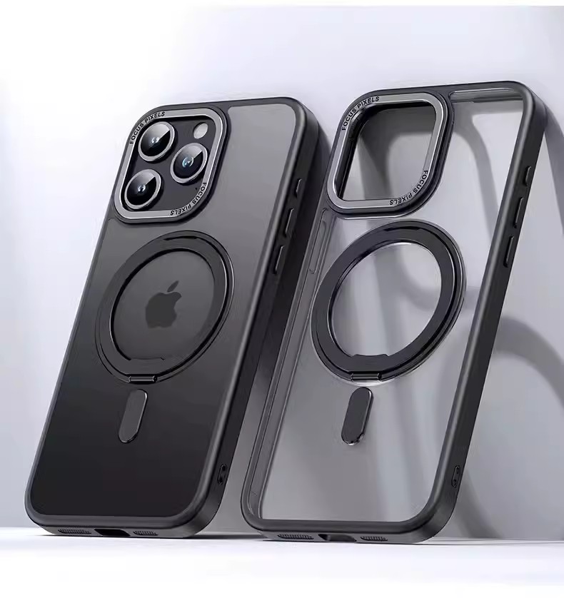 Luxurious adjustable magnetic stand all-inclusive protective iPhone case