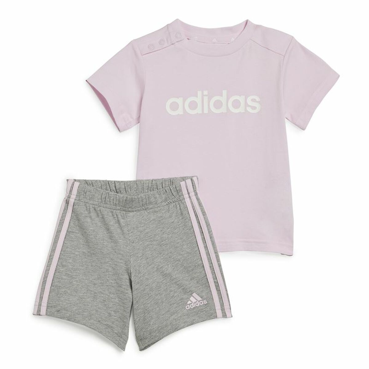 Sports Outfit for Baby Adidas I Lin Co Set Grey Pink
