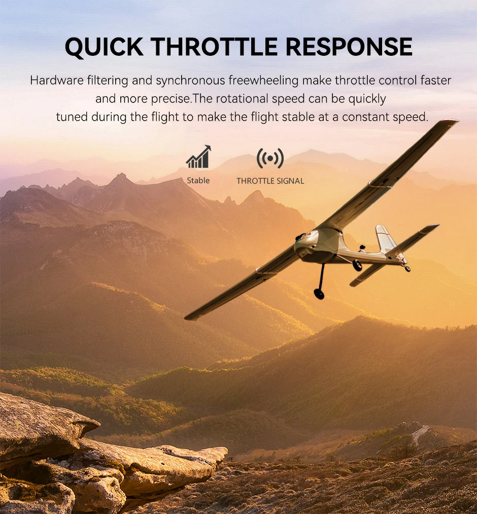 AT8025 fixed-wing UAV propulsion system with fast throttle response