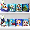 8pcs 5D DIY Partial Special Drills Diamond Painting Xmas Cards Party Gifts