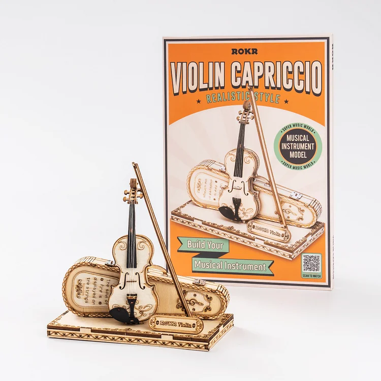 Robotime ROKR violon Capriccio modèle 3D Puzzle en bois kits d
