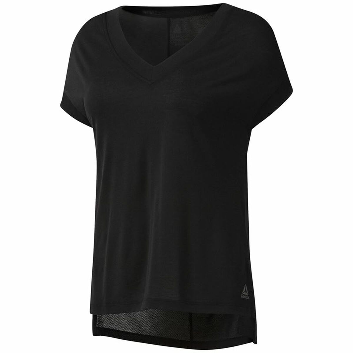 Women&rsquo;s Short Sleeve T-Shirt Reebok Wor Supremium Detail Black