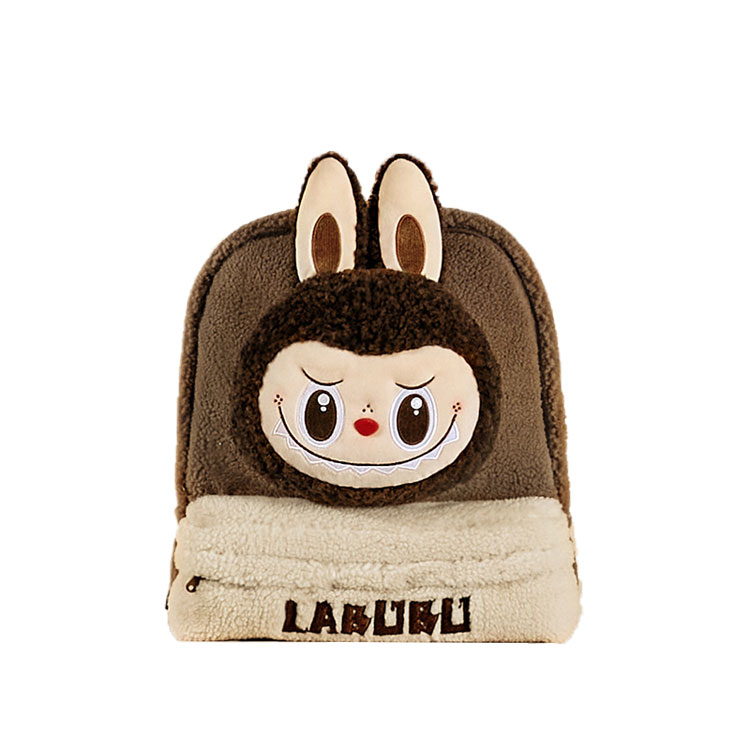 POP MART Bag Classic Collection Labubu Sherpa Backpack Trend Based Products 35cm