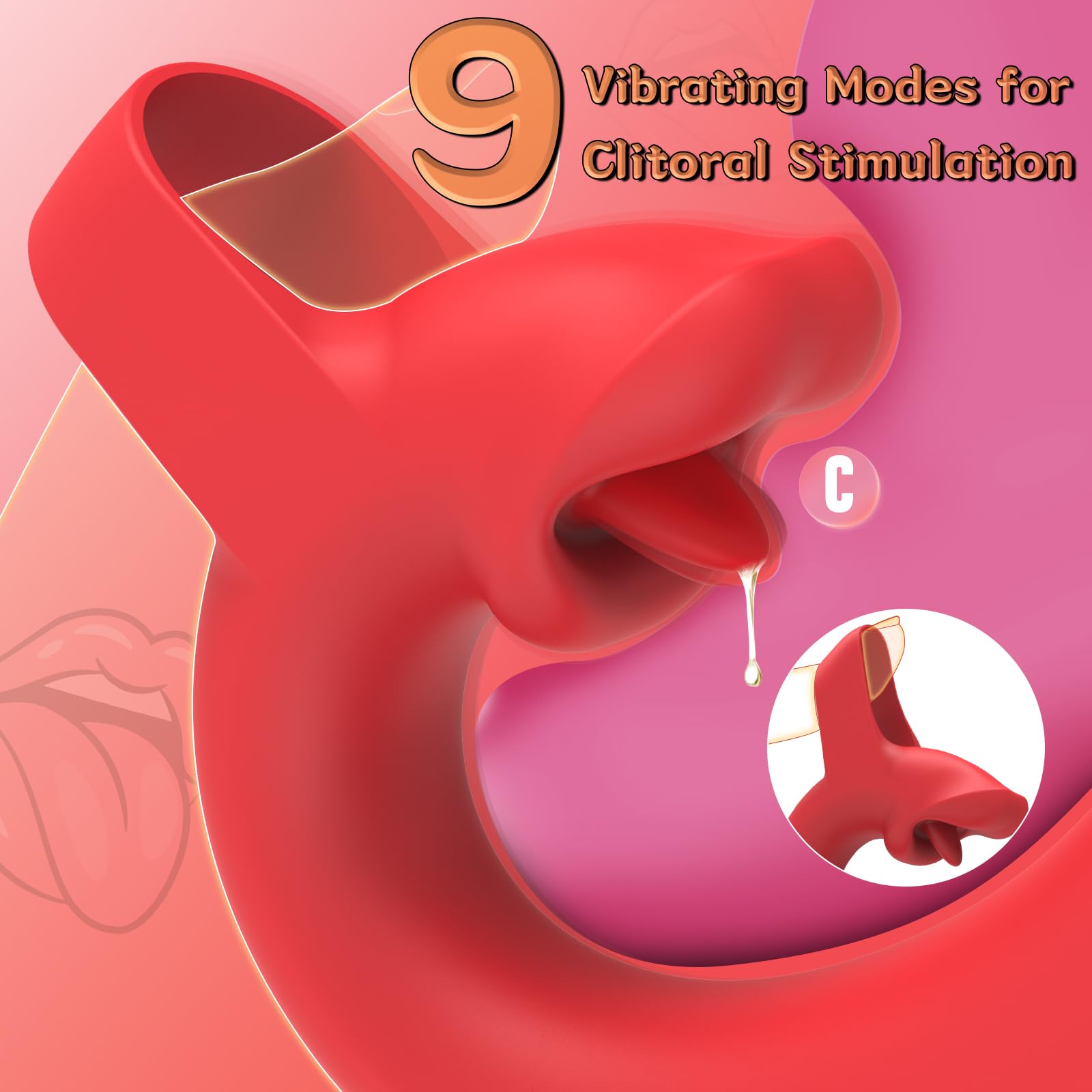 10 Vibration Finger Vibrator Clitoral G-spot Stimulation Woman Sex Toy
