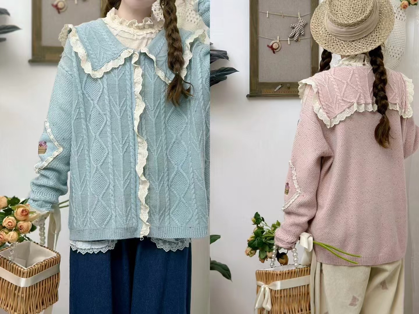 Chicfifth Sweater Women Winter Long Sleeve High Quality Autumn Vintage Top Knitted Cardigan