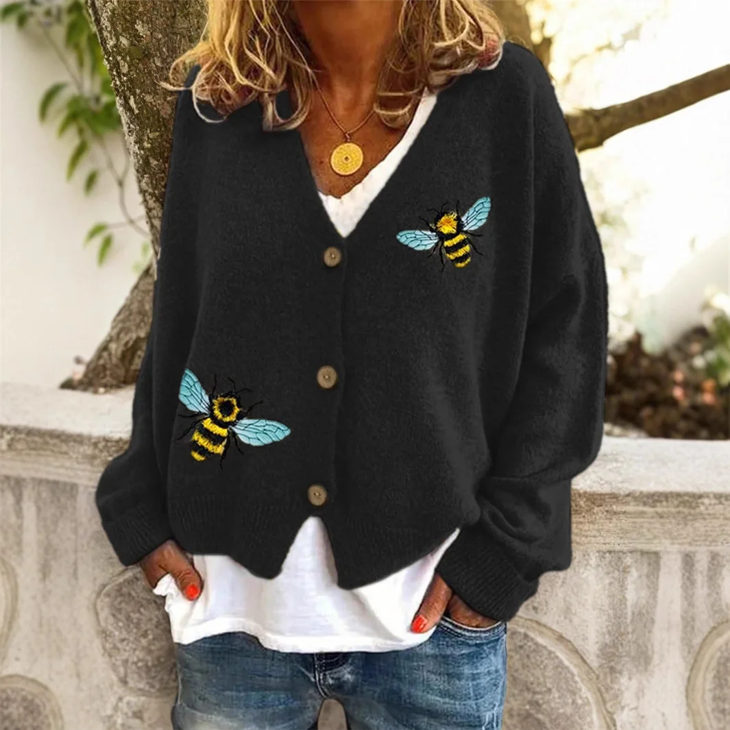 Athvotar Athvotar And Winter New Loose Simple Round Collar Knitted Knitted Christmas Sweater