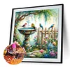 Fontaine De Jardin-Perceuse Ronde Peinture Diamant-30*30CM