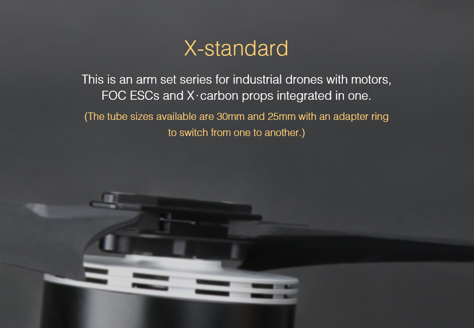 505-X Standard UAV Propulsion System with motors, FOC ESCs, and Carbon Propellers