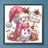 Diamond Painting-DIY Crystal Rhinestone Xmas Snowman