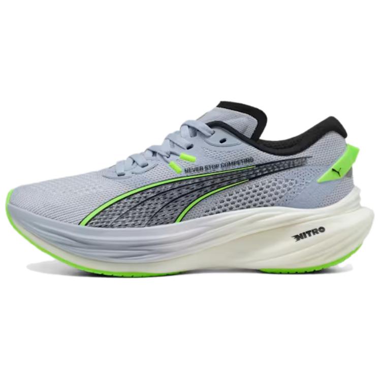 HYROX x PUMA Deviate NITRO 3 Anti-Slip Wear-Resistant Low-Top Casual Training Running Shoes Women's Gray Green