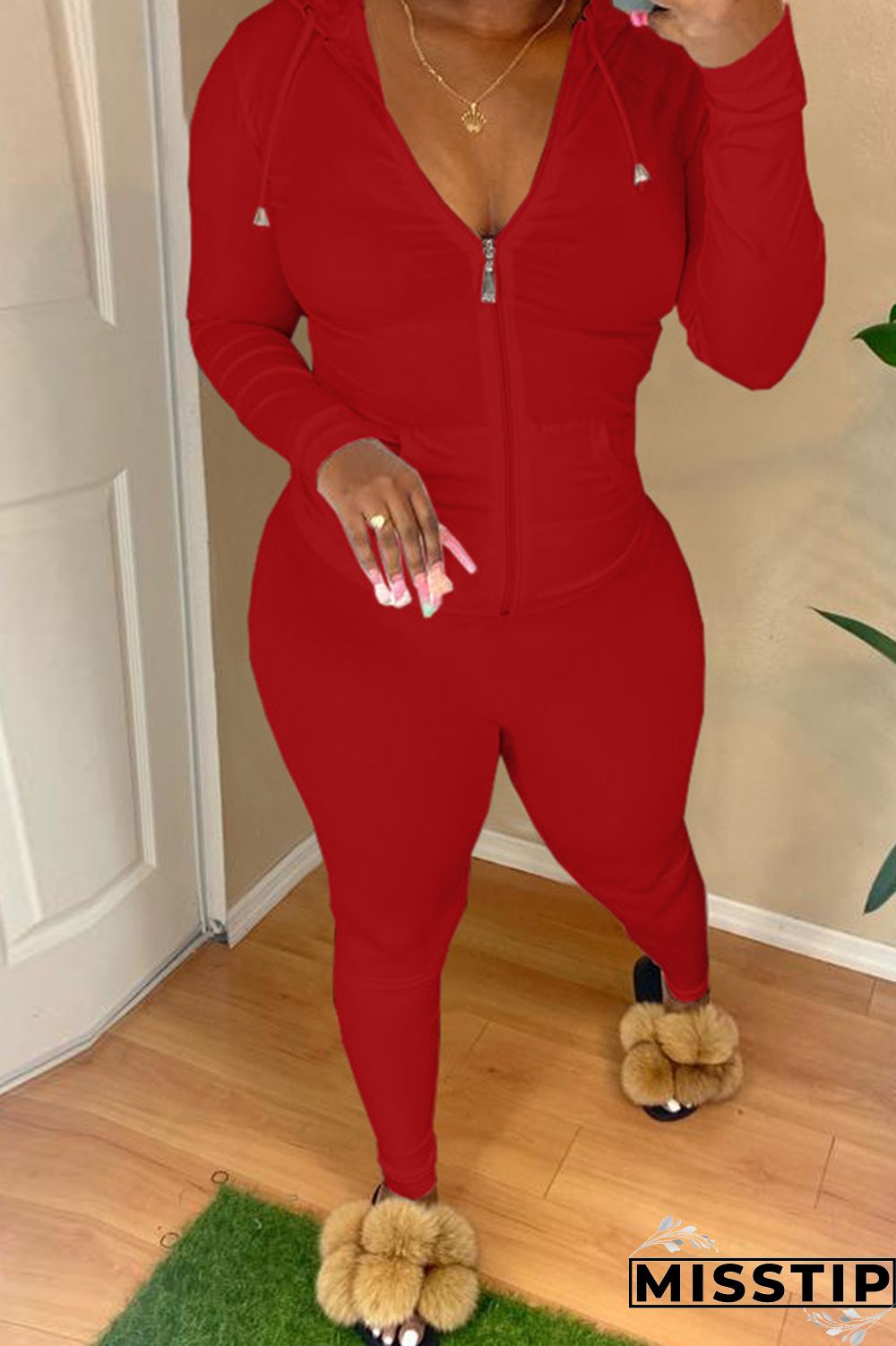 Black Fashion Casual Solid Basic Hooded Collar Long Sleeve Two Pieces