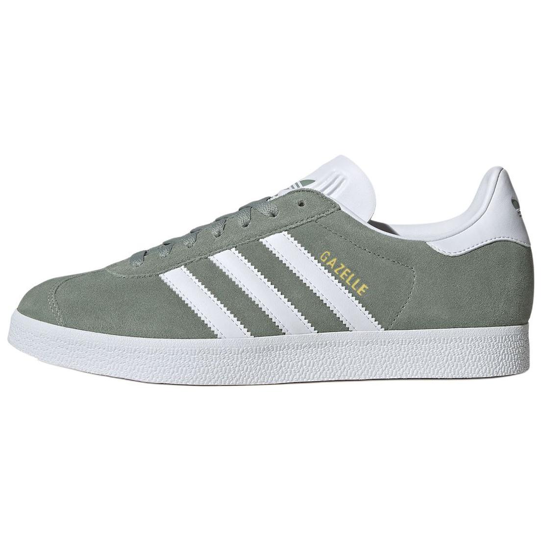 Adidas Gazelle Silver Green Cloud White Gold Metallic