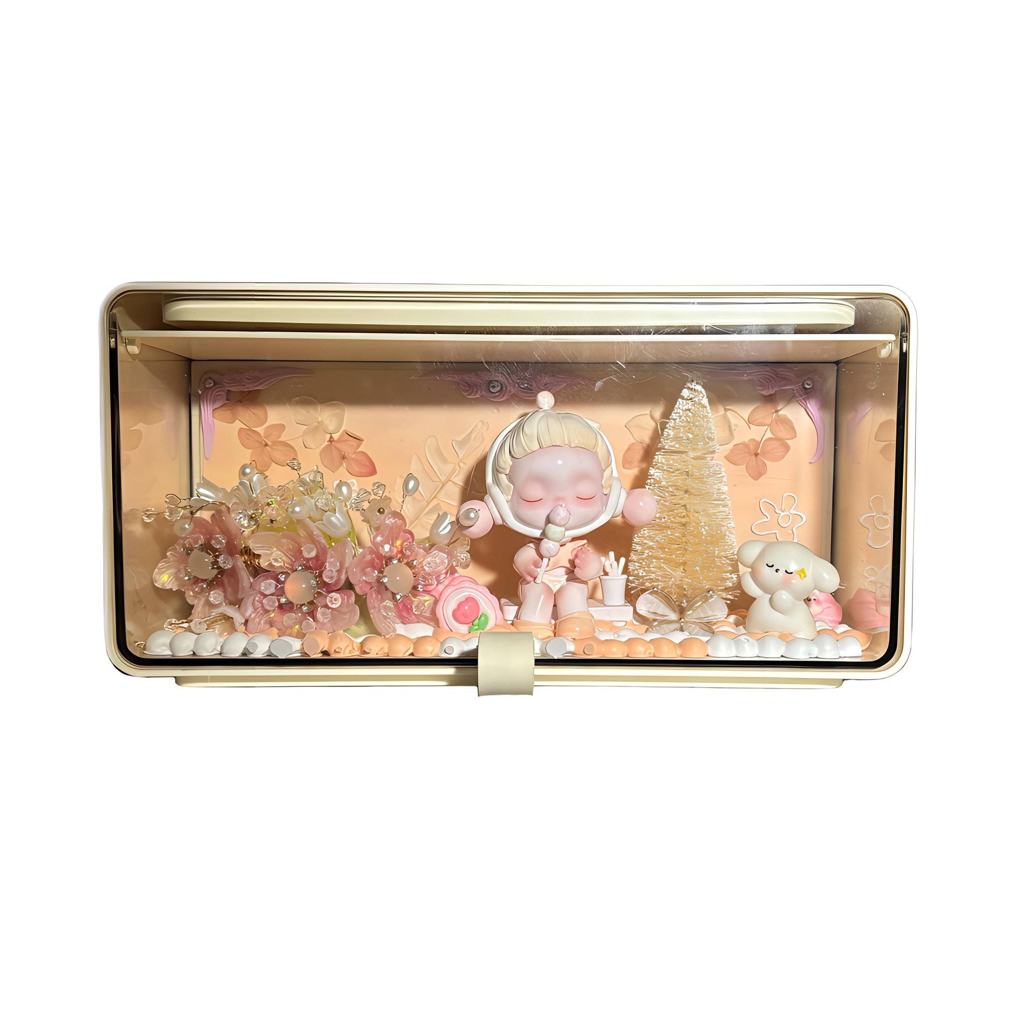 [Modified Doll] POP MART Skullpanda Temperature Collection, Little Delights, Flower Language Dream Hang Tag Box 11.8cm