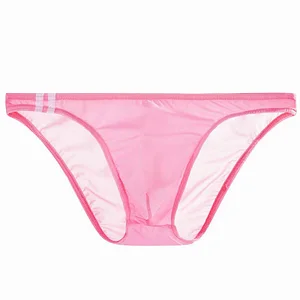 Men's Ice Silk Transparent Ultra Thin Sexy Briefs