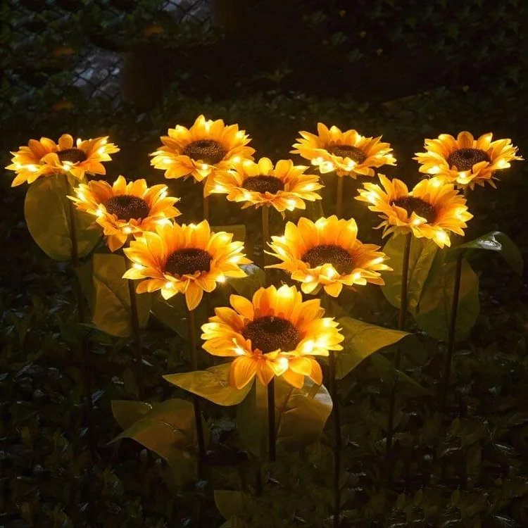 LED Waterproof Solar Sunflower Light(2 Packs)