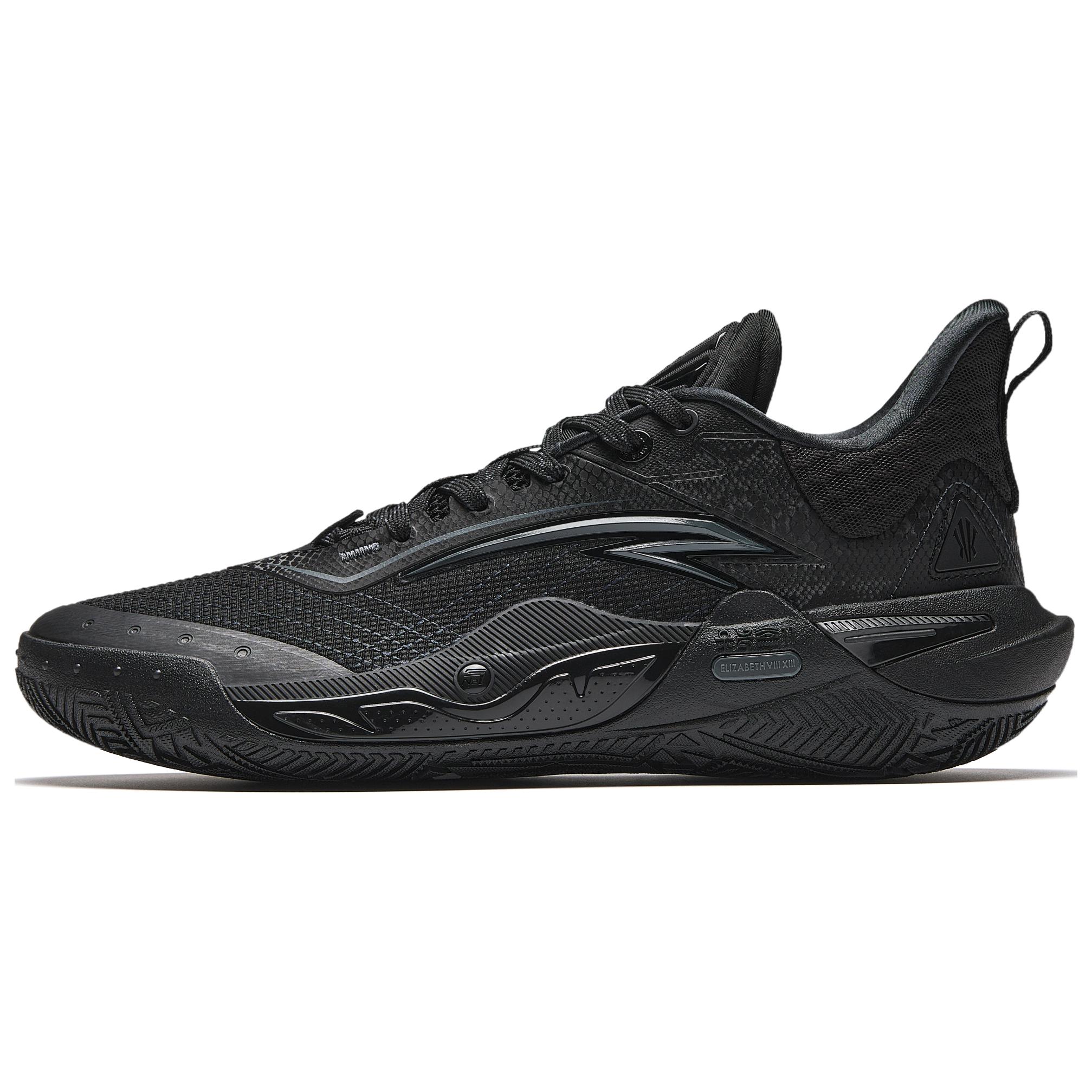 Anta Irving Series Slip-Resistant Support Cushioning Low-Top Basketball Shoes Men's Black